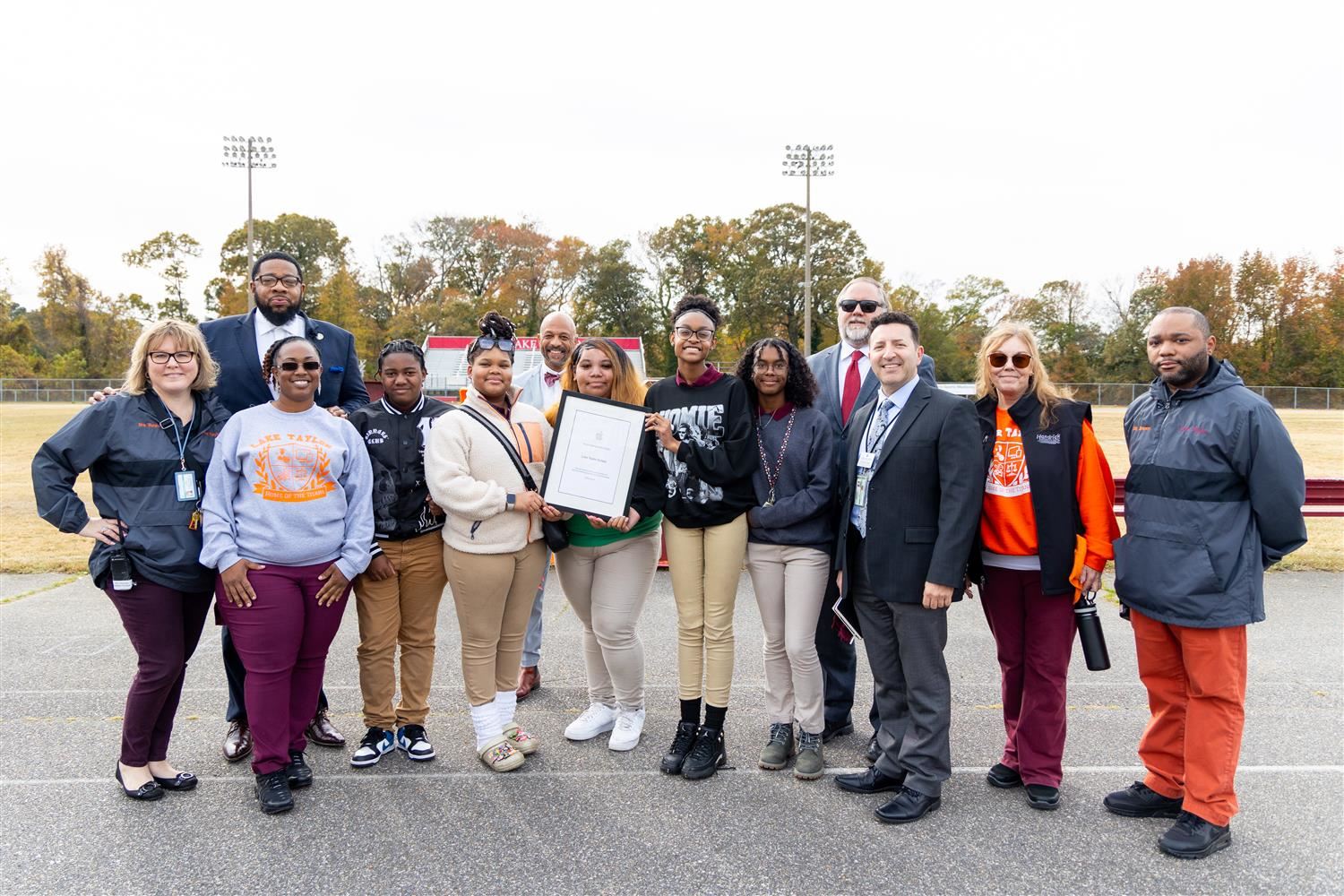  Lake Taylor School staff, students, administrators, and VIPs